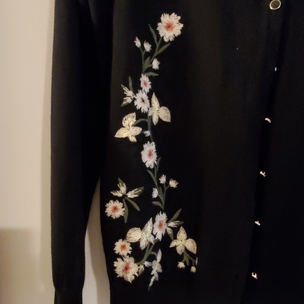 Black Women's Cardigan - Picture 2 of 4